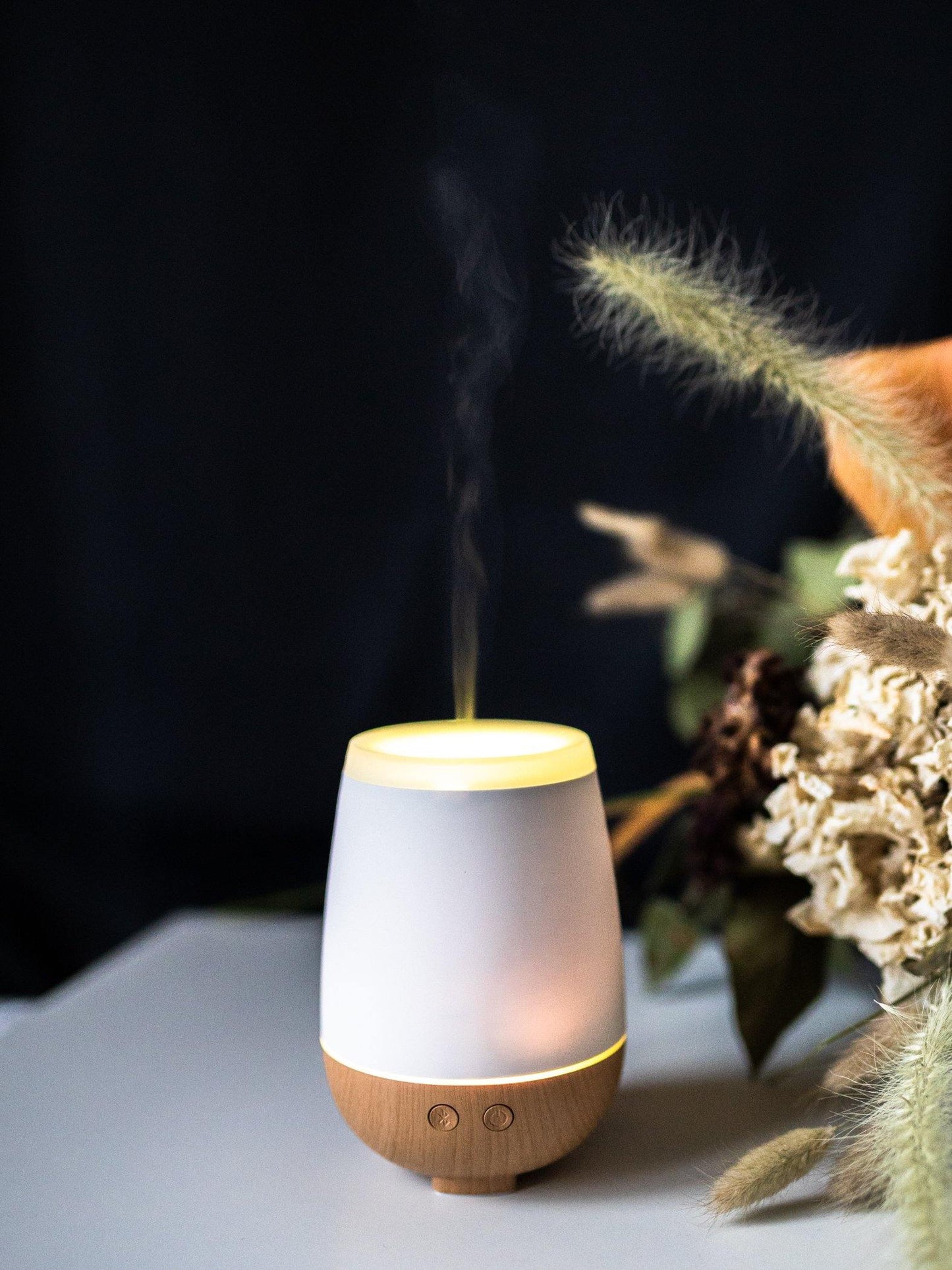 Sävel -diffuuseri - Hahtuva aromadiffuuseri tuoksudiffuuseri eteerinen öljy kaiutin bluetooth kajari diffuusori